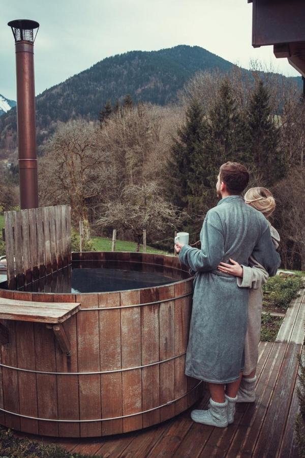 Chalet Trappeur Le Biot Kültér fotó